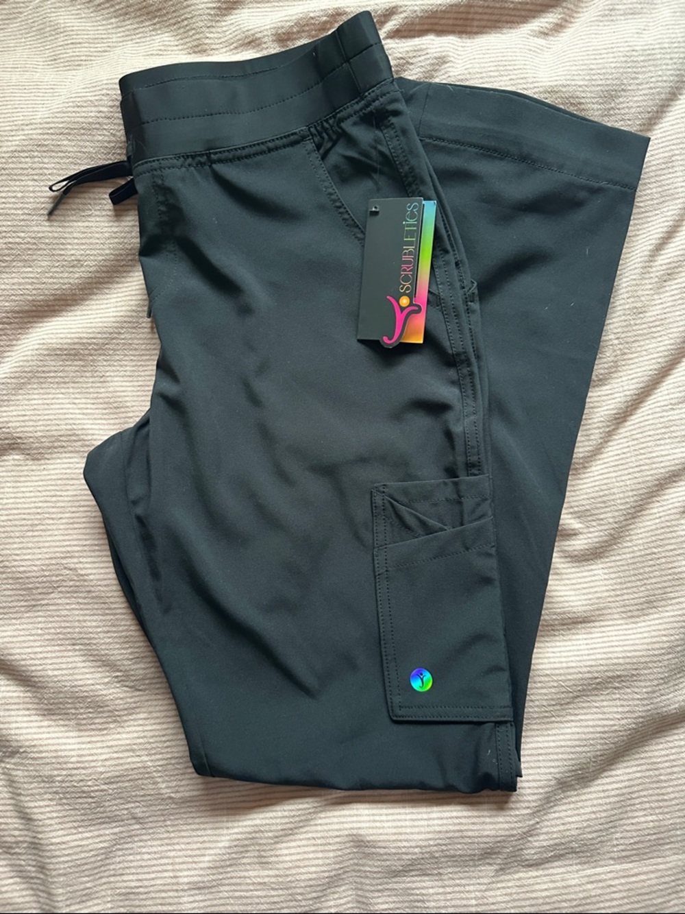 Scrubletics Women’s Black Cargo Scrub Pants